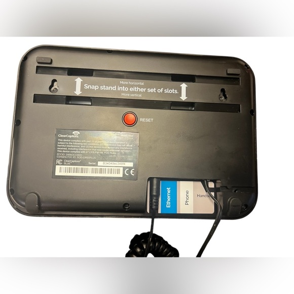 Clear Captions Blue Telephone For Hearing Impaired Amplified Captioning Phone - Picture 13 of 13